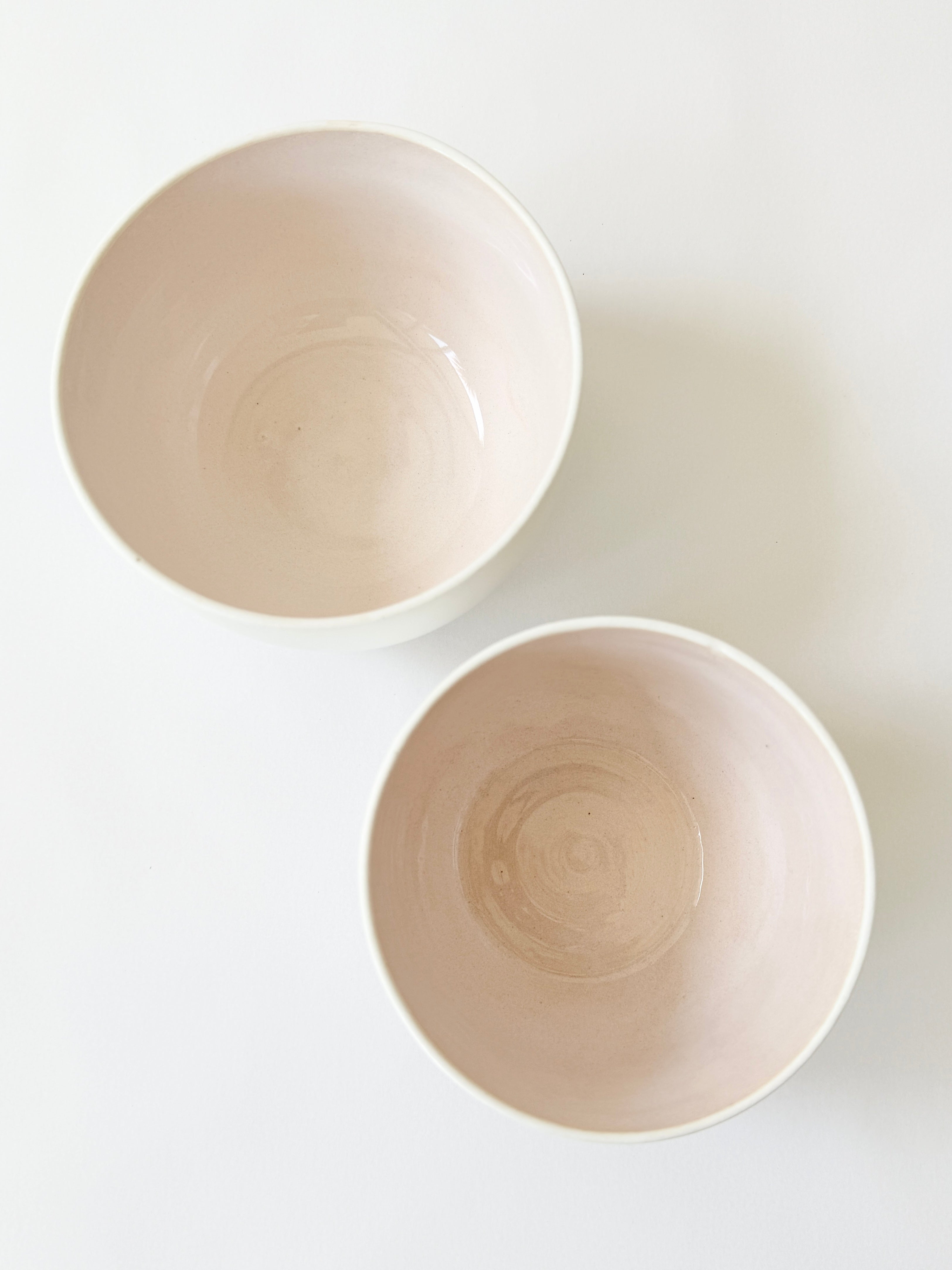 pink bowl ceramic unique made in Adelaide