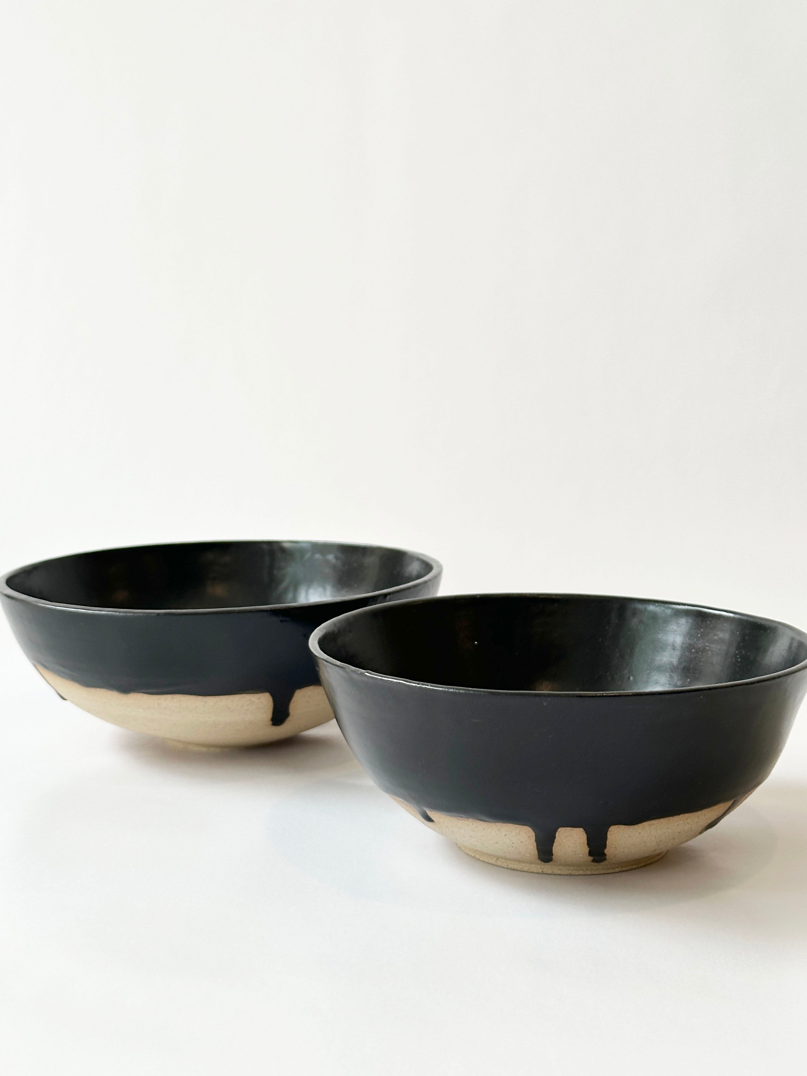 black and natural ceramic bowls for all occasions