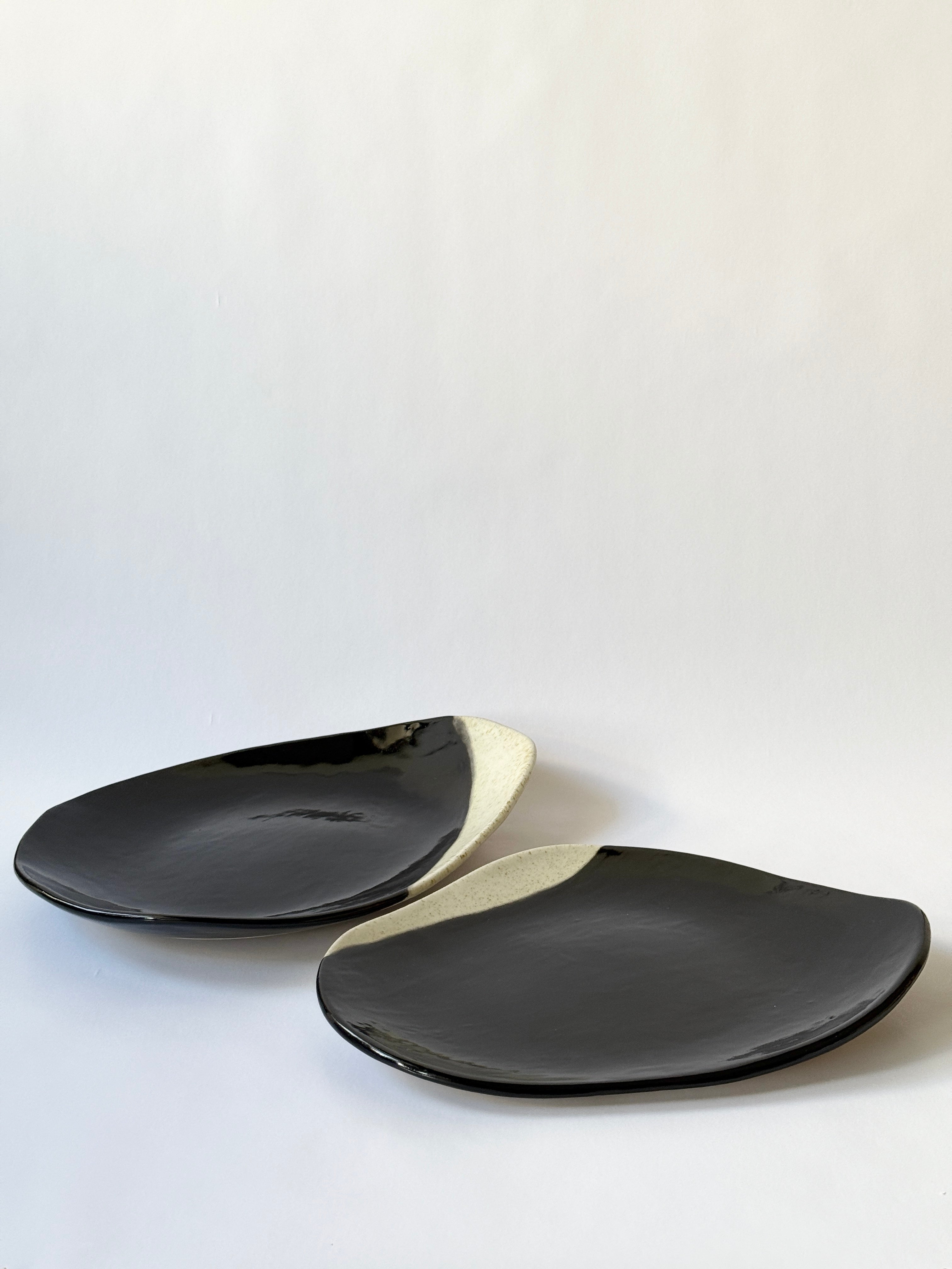 black and natural platter bowls for entertaining handmade in adelaide
