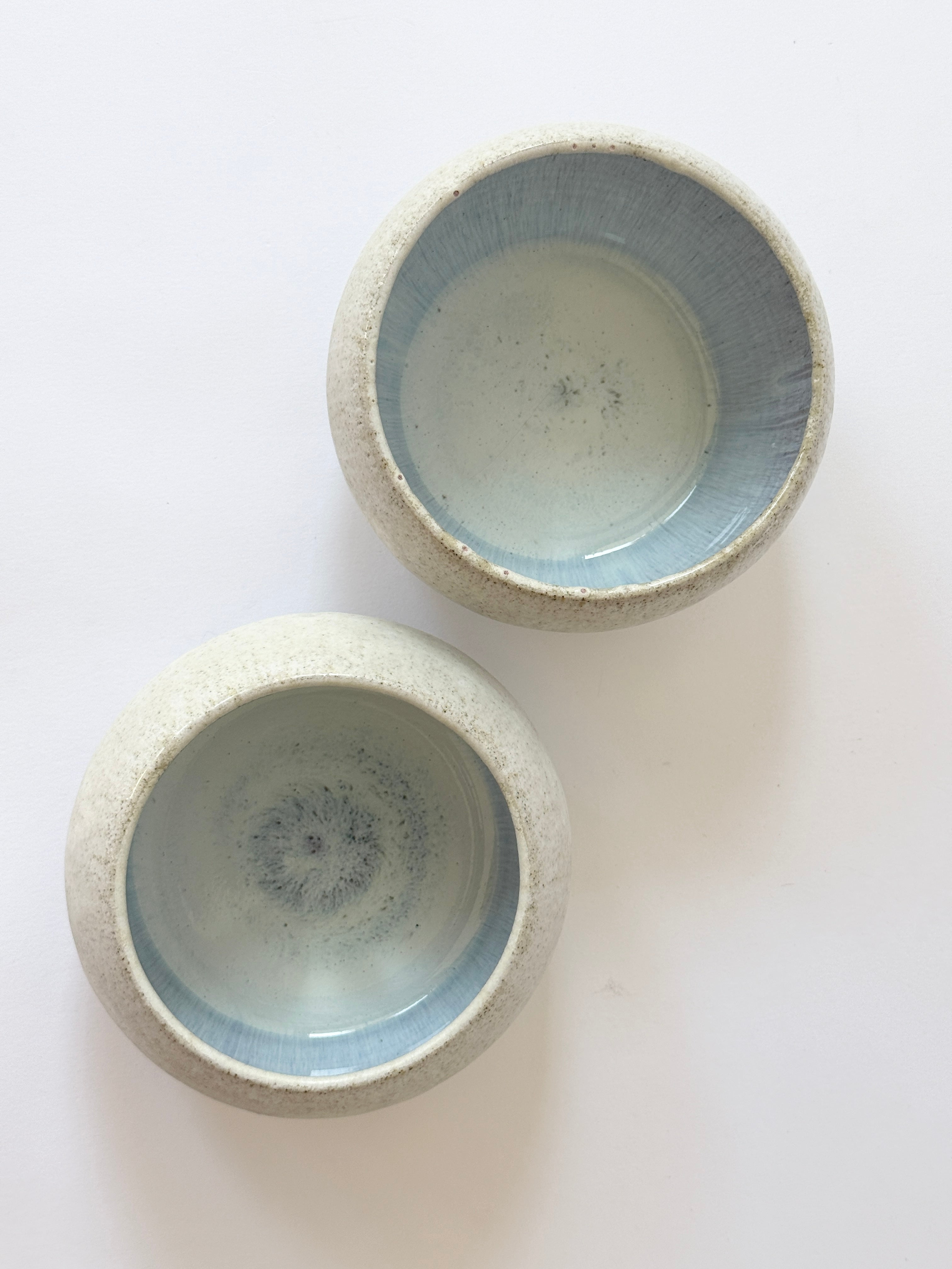 pearl/blue ceramic bowl set for sale online adelaide artist