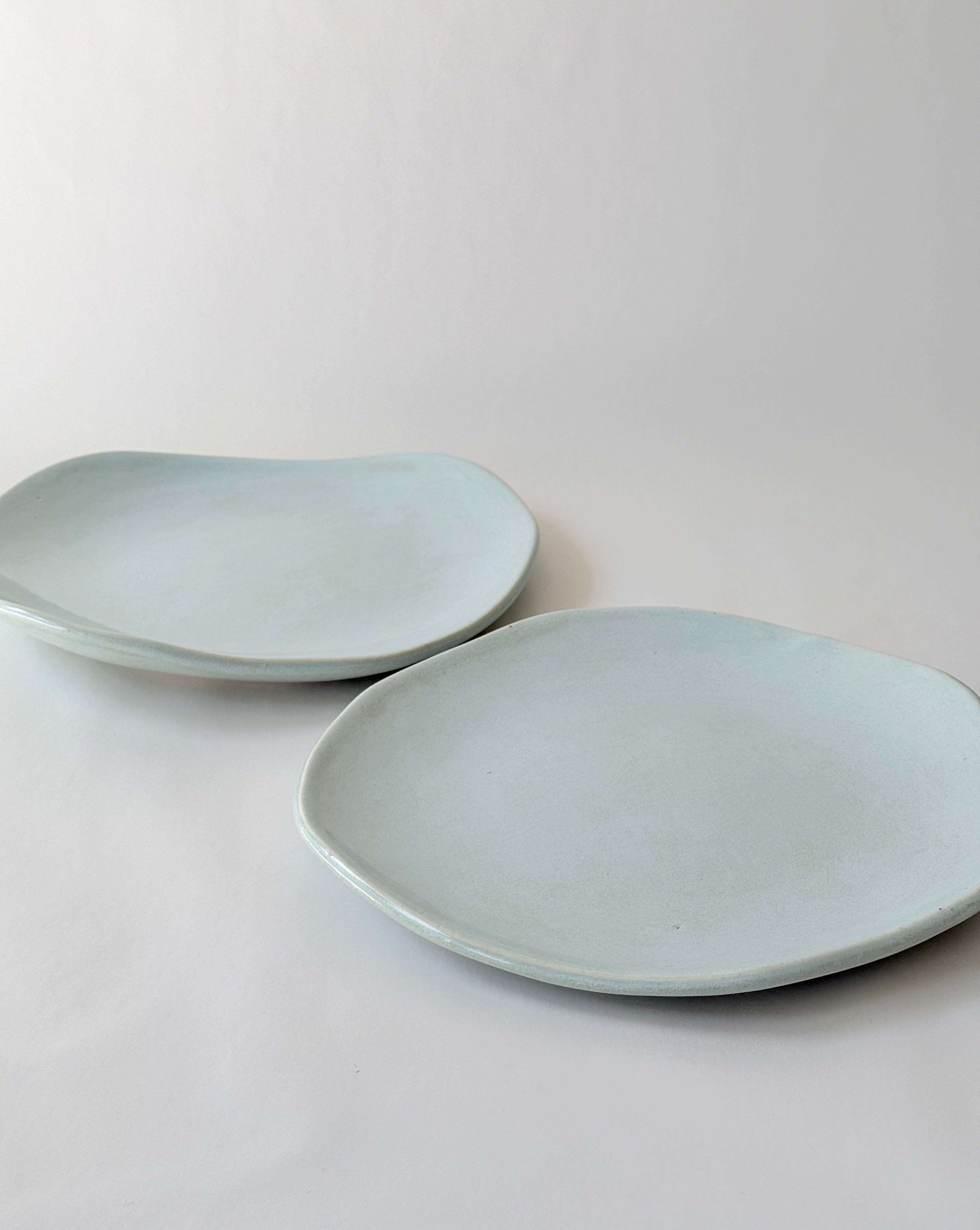shallow blue ceramic bowls handcrafted in Adelaide