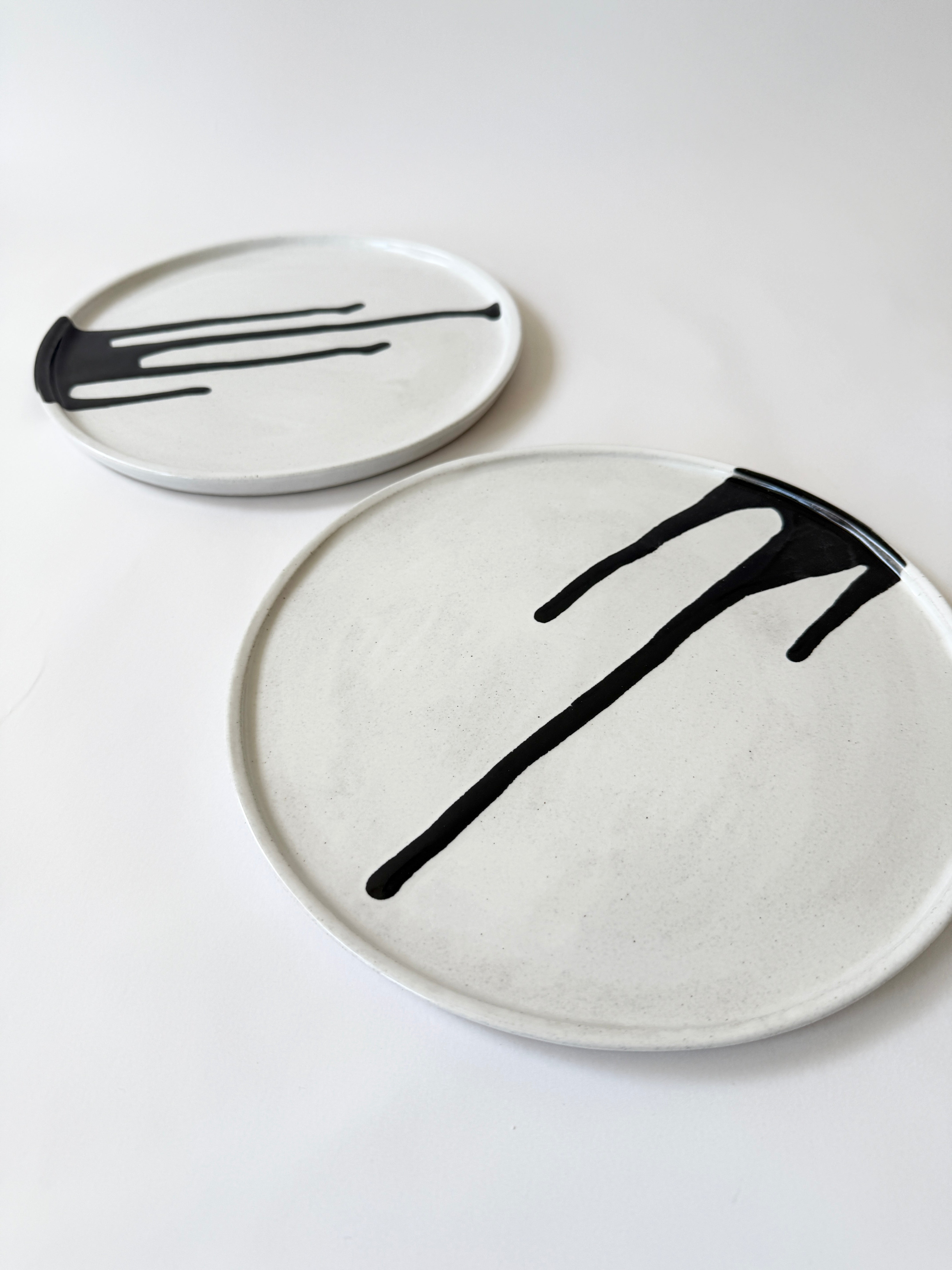 art and ceramics handmade plates drip design australia wide delivery
