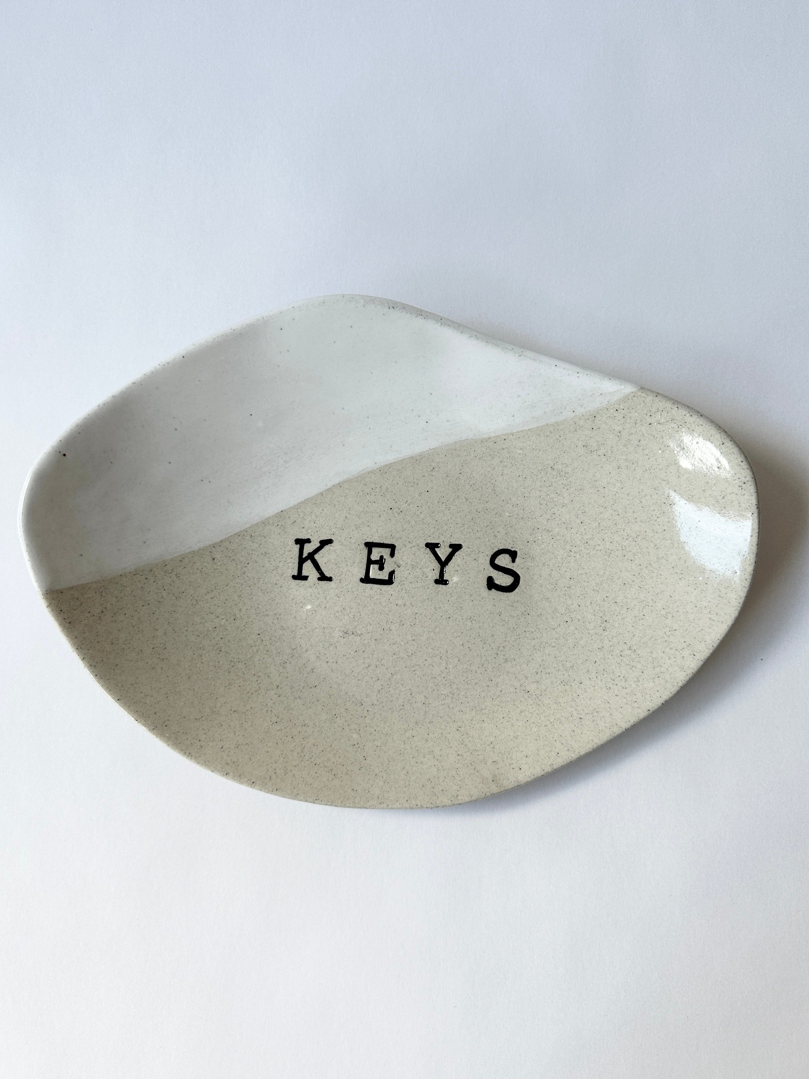 hand crafted key bowl grey and white gifts adelaide online