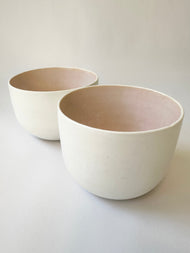 Pinkandwhitebowlsetceramics