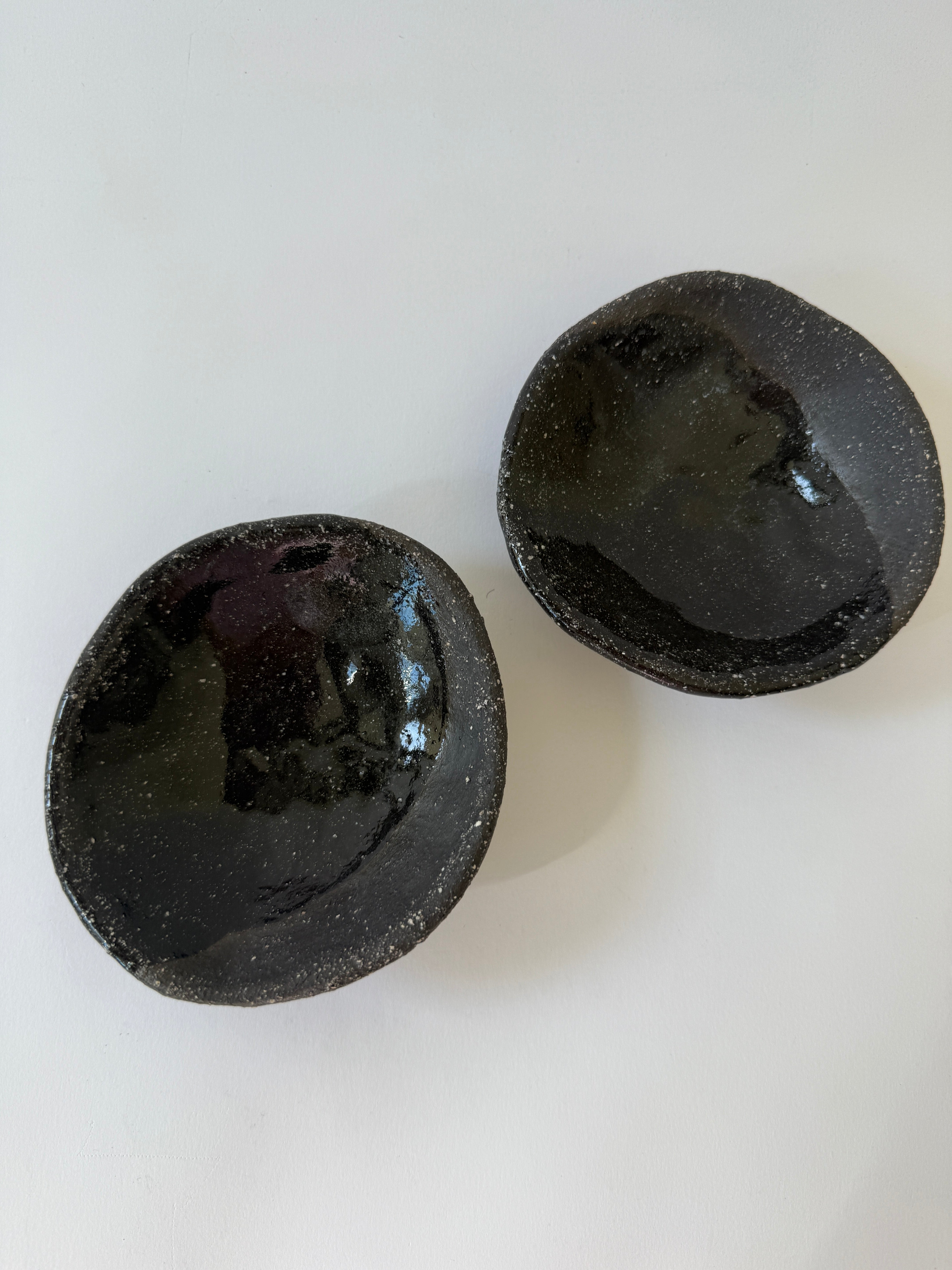 Ceramic hand built olive or jewellery dishes